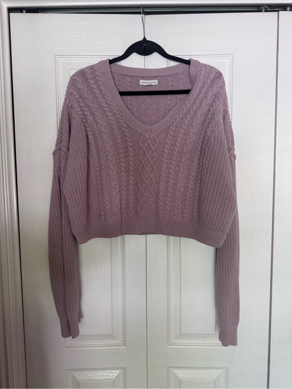 Aeropostale Cable Knit Crop Sweater size XXL